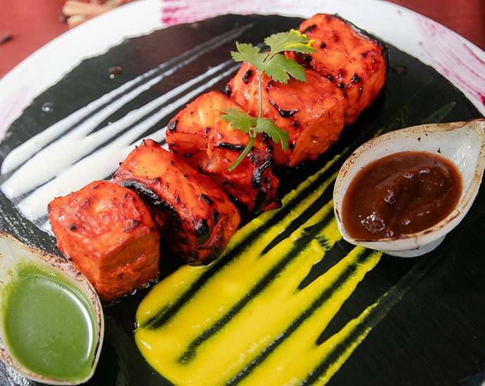 Salmon Tikka served at Masala